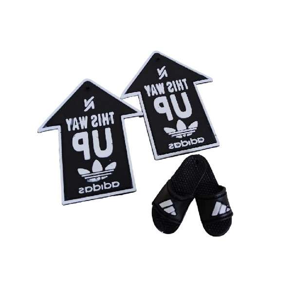 برچسب بدنه خودرو طرح  ادیداس و دمپایی مدل سه خط مجموعه 4 عددی