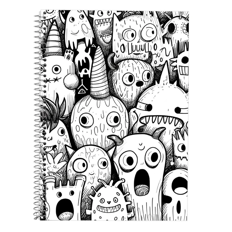 دفتر لغت 50 برگ مدوپد طرح هیولای فانتزی کد DF16778