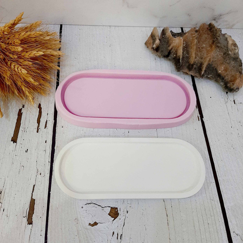 قالب سیلیکونی مدل سینی طرح بیضی