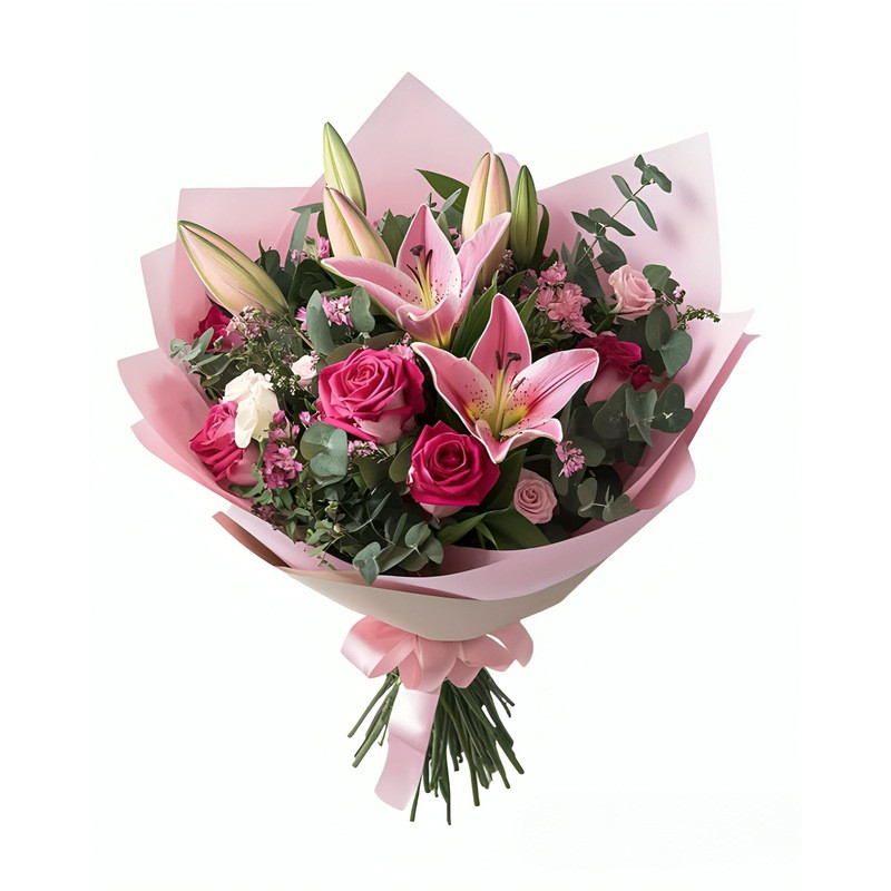 دسته گل رز طبیعی مدل 05