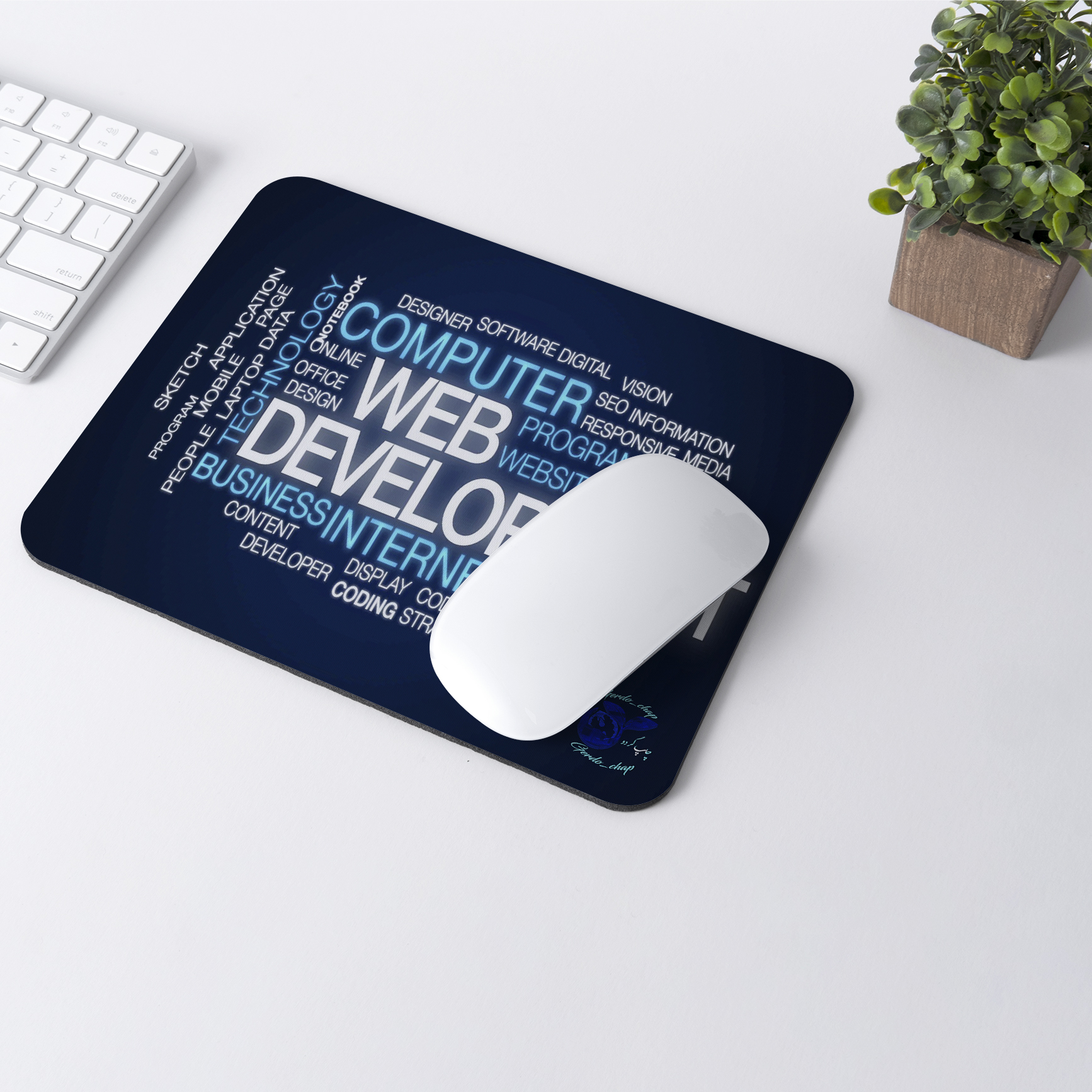 ماوس پد گردو چاپ مدل برنامه نویس