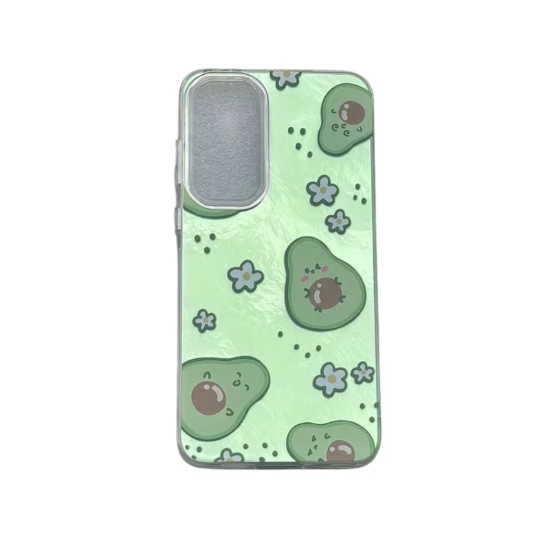 کاور مدل آینه ایی طرح آواکادوو بامزه کد Av503 مناسب برای گوشی موبایل سامسونگ  Galaxy A12