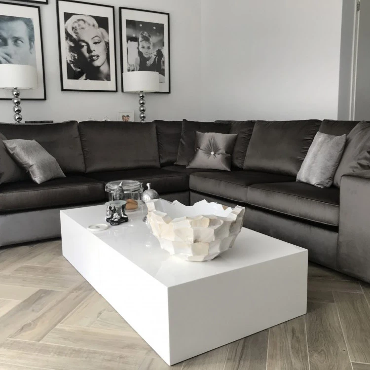 میز پذیرایی فریازان دکور مدل box-120&80