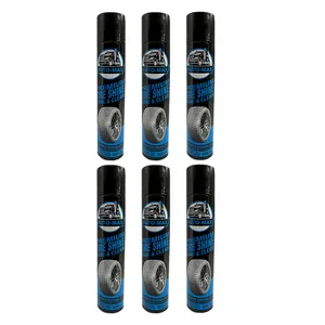 اسپری تمیز کننده لاستیک خودرو اتومکس کد ATX-650-6 حجم 650 میلی لیتر مجموعه 6 عددی