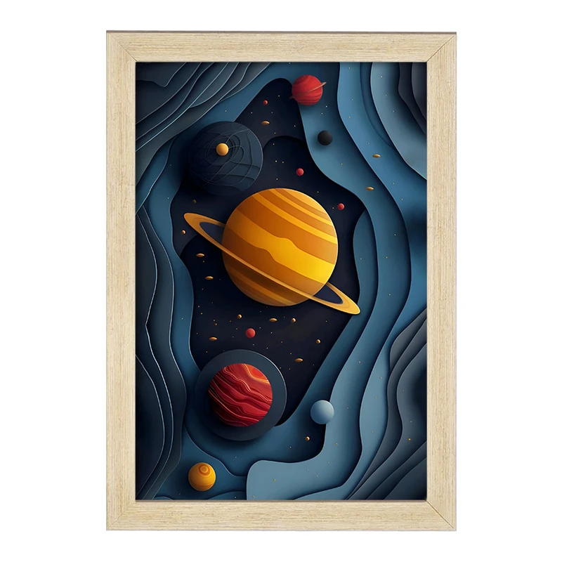 تابلو خندالو مدل کهکشان کد F7972