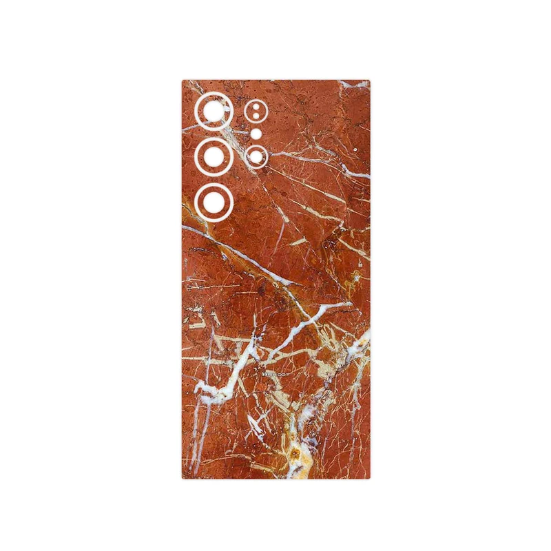 برچسب پوششی ماهوت مدل Red Marble مناسب برای گوشی موبایل سامسونگ Galaxy S24 Ultra
