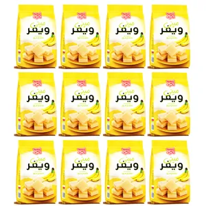مینی ویفر موزی نادری - 90 گرم بسته 12 عددی