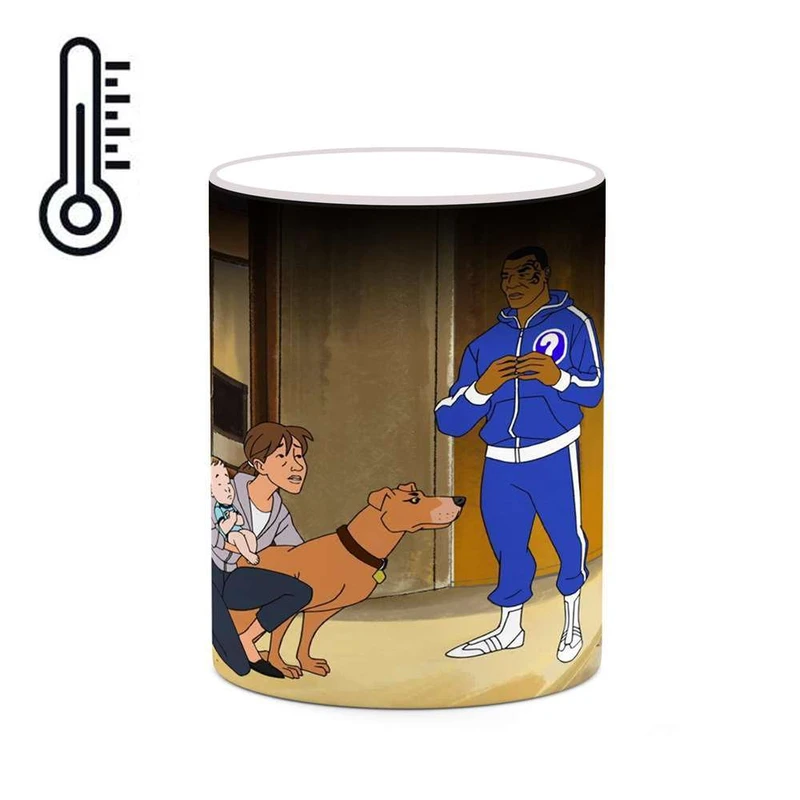 ماگ حرارتی کاکتی مدل کارتون Mike Tyson Mysteries کد mgh22745