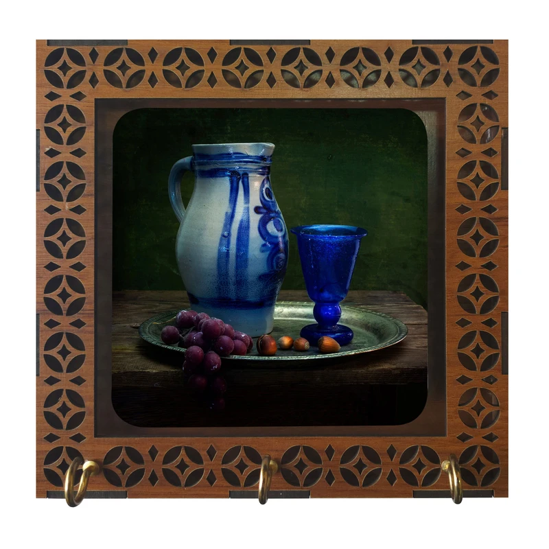 جاکلیدی مدل D1052 طرح نقاشی پارچ و لیوان و میوه