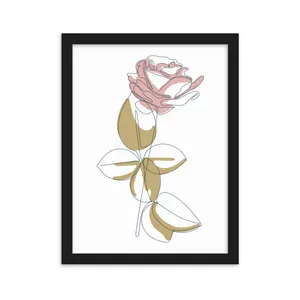 Minimal Wall Art Flower Design Code 2809