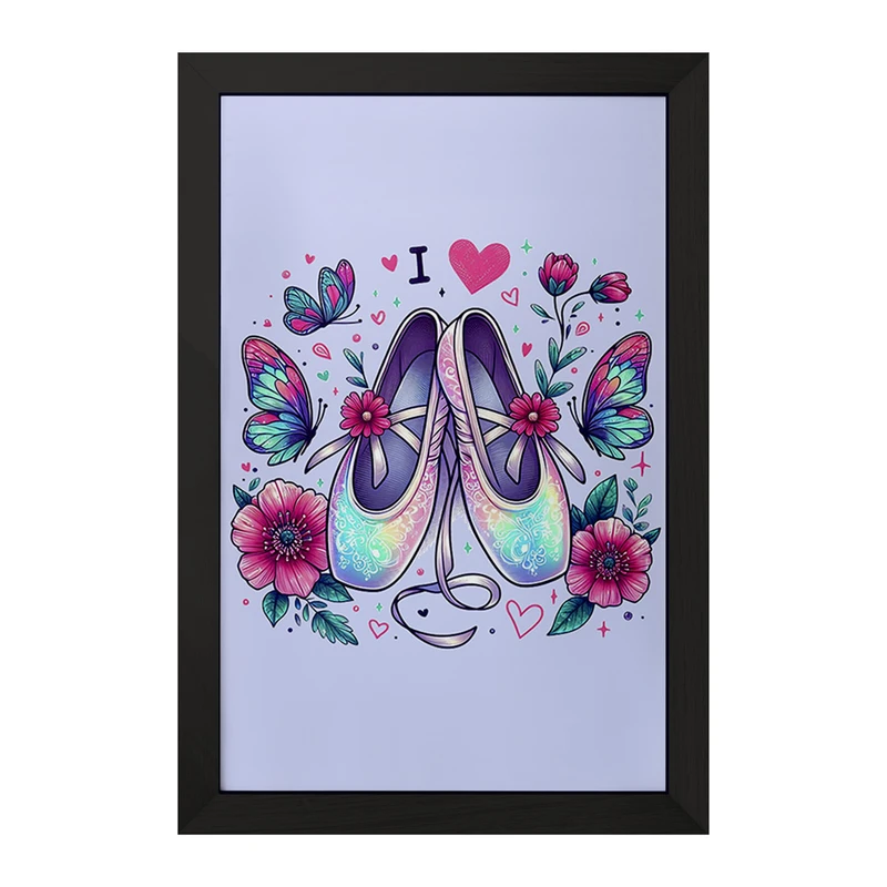 تابلو خندالو مدل کفش باله کد F2872