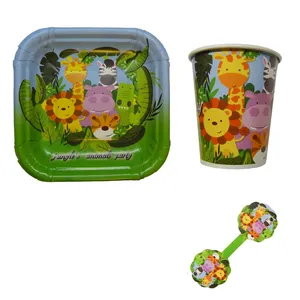 مجموعه 30 عددی تم تولد مسترتم طرح حیوانات جنگل کد 001