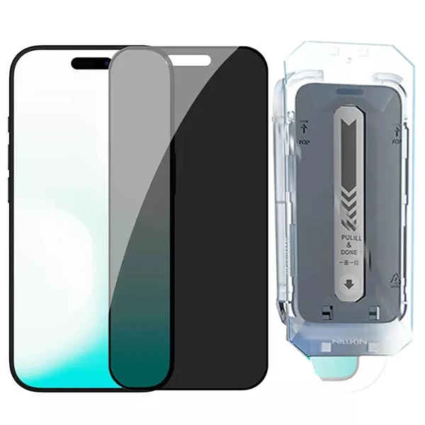 محافظ صفحه نمایش حریم شخصی نیلکین مدل Guardian-Pry مناسب برای گوشی موبایل اپل iPhone 17 Pro / 17 / 16 Pro به همراه کیت