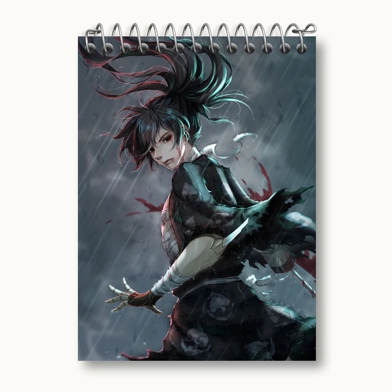 دفتر یادداشت 50 برگ خندالو مدل هیاکومارو انیمه دورورو Dororo کد 28589