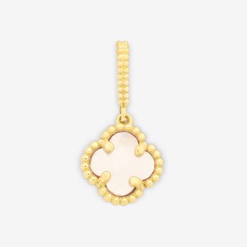 آویز گردنبند طلا 18 عیار زنانه روبی آرت گالری طرح ونکلیف کد 330139