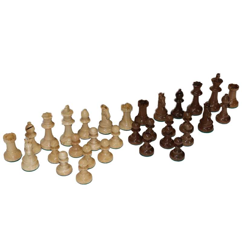 مهره شطرنج چوبی مدل سلطنتی مجموعه 32 عددی