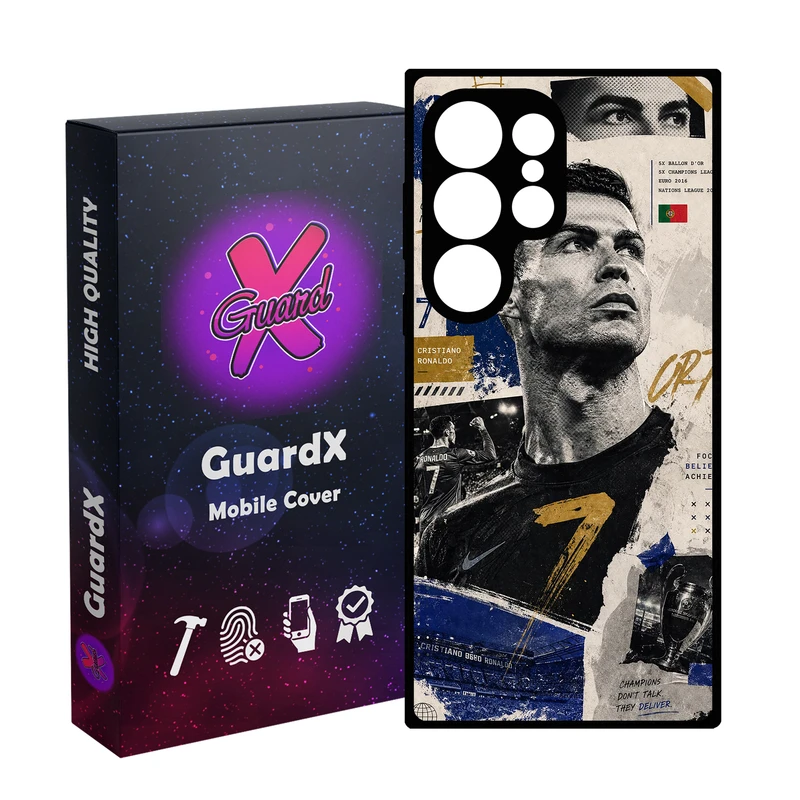 کاور گارد ایکس طرح CR7 مدل 11096 مناسب برای گوشی موبایل سامسونگ Galaxy S25 Ultra