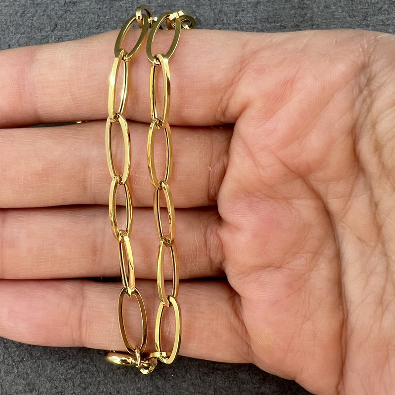 زنجیر طلا 18عیار مردانه دوست خوب مدل dk977