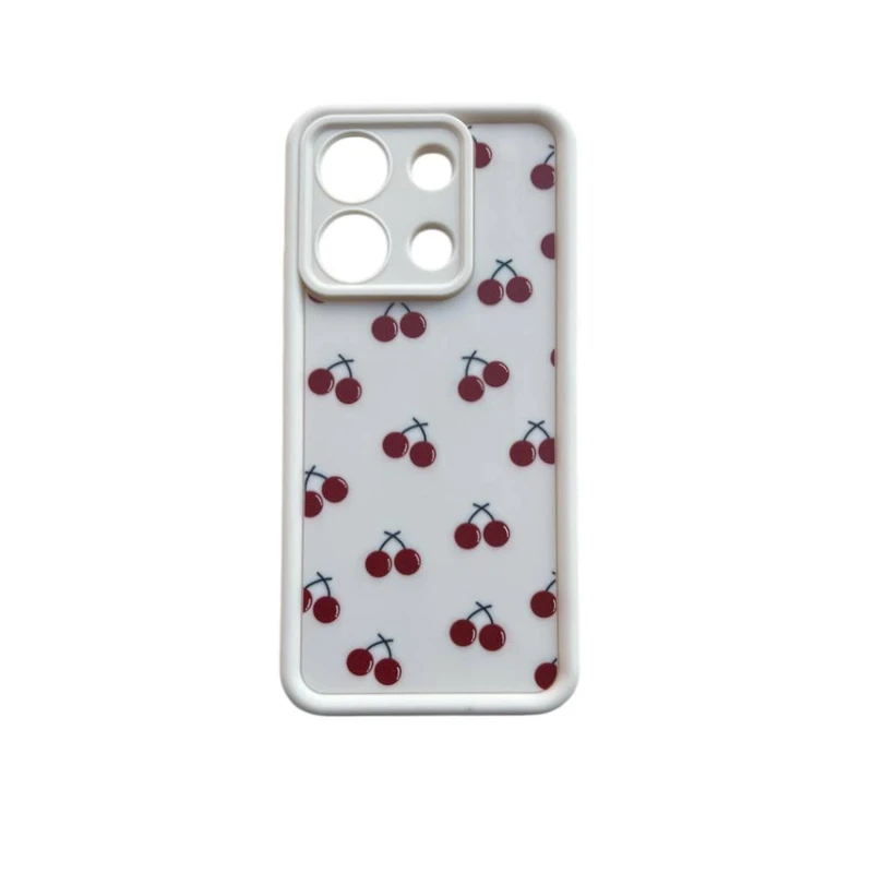 کاور مدل سیلیکونی طرح آلبالوریزه مناسب برای گوشی موبایل شیائومی   Redmi Note 13 pro 