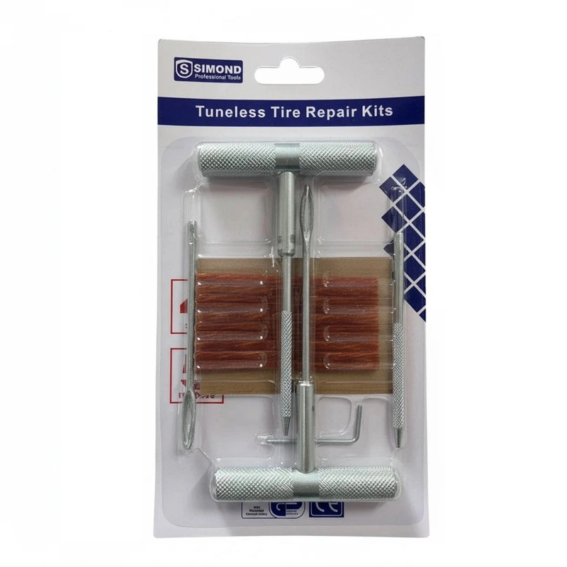 کیت پنچرگیری لاستیک خودرو سیموند مدل YP-015 مجموعه 15 عددی