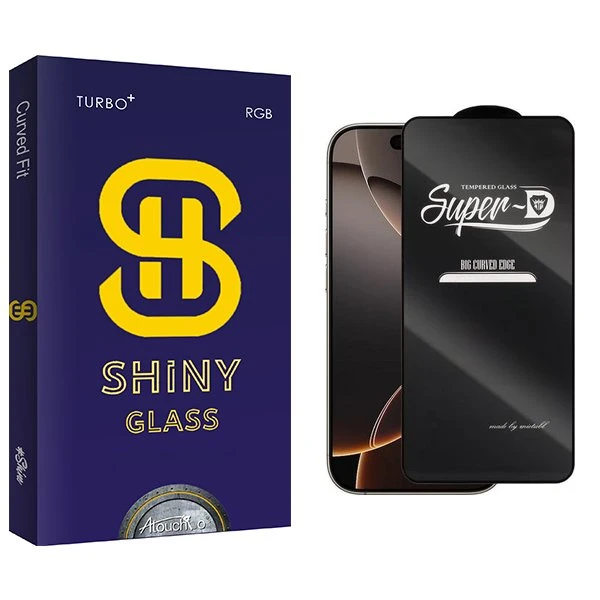 محافظ صفحه نمایش آتوچبو مدل Shinynewpkg SuperD مناسب برای گوشی موبایل اپل iPhone 16 Pro Max