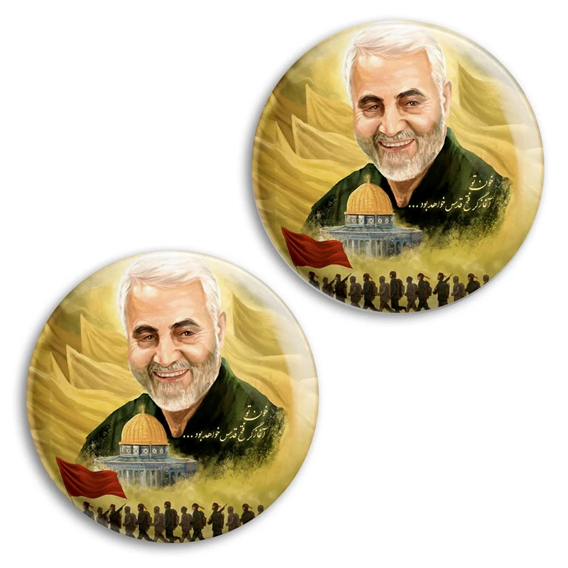 مگنت پرمانه طرح حاج قاسم سلیمانی کد pmag2.26946 مجموعه 2 عددی