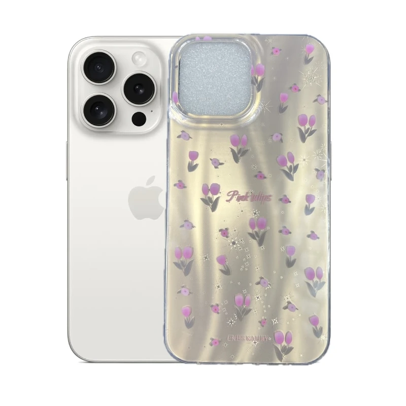 کاور طرح گل لاله مناسب برای گوشی موبایل اپل iPhone 16 Pro Max
