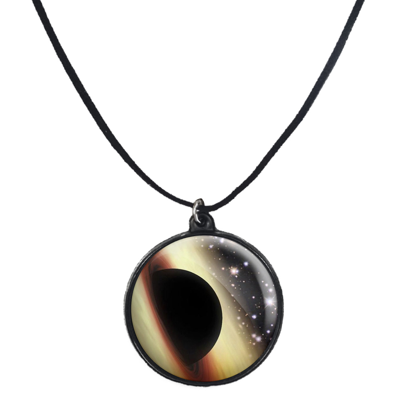 گردنبند پرمانه طرح سیاره ها کد pmb.25106 مدل دو طرفه