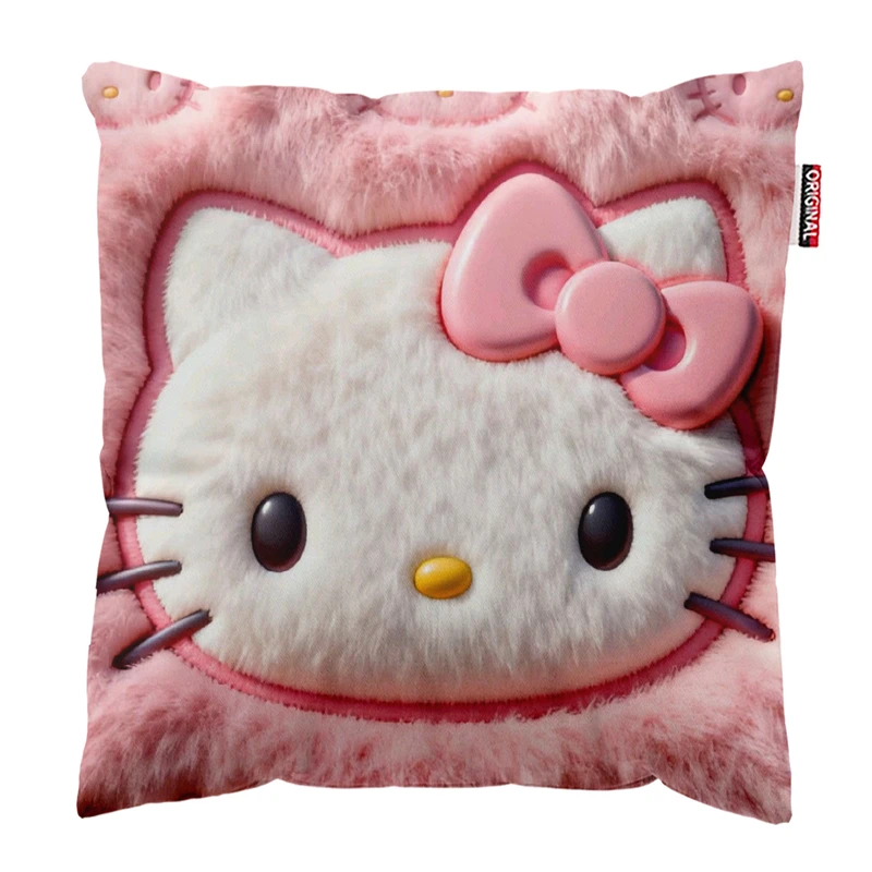  کوسن پاد آفرین طرح کیتی بامزه کد 3546 سایز 30*30 سانتی متر