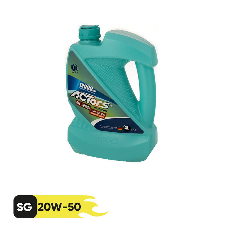 روغن موتور آکتورس مدل12000 SG/CD 20W50 حجم 4 لیتر