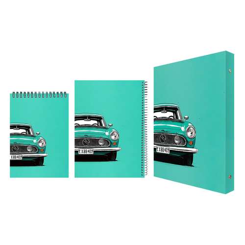 بسته لوازم تحریر پدیده نقش مدل ماشین کلاسیک بسته 3 عددی 