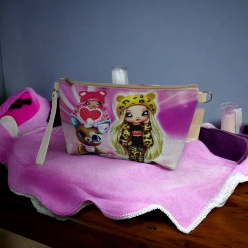 کیف لوازم آرایش زنانه مدل شنلی دختر