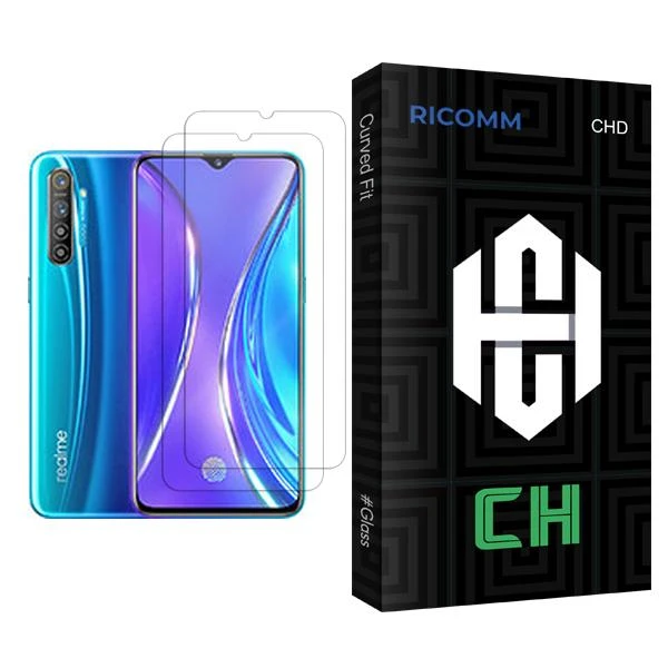 محافظ صفحه نمایش ریکام مدل CH Glass MIX002 مناسب برای گوشی موبایل ریلمی XT 730G بسته دو عددی