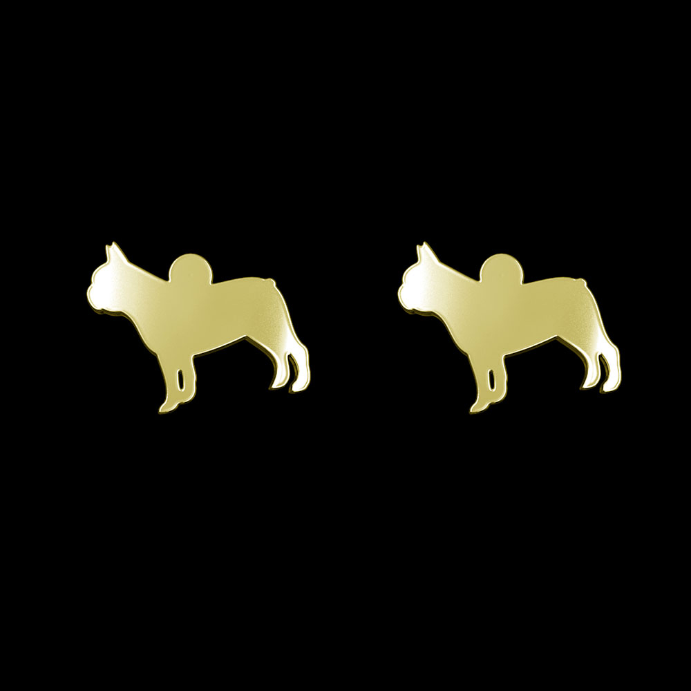 گوشواره طلا 18 عیار زنانه مدوپد مدل سگ کد GA1-16316