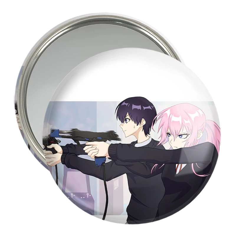 آینه جیبی خندالو مدل شیکیموری سان و ایزومی انیمه شیکیموری  کد 15907