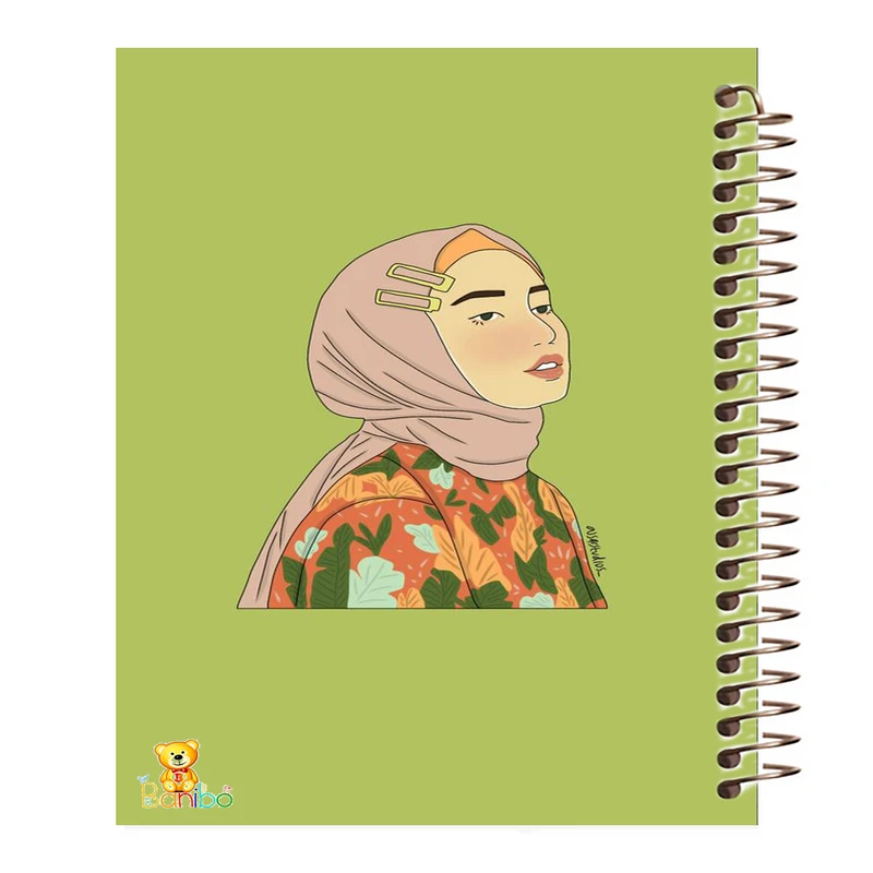 دفتر نقاشی 100 برگ سیمی بانیبو مدل دختر کد 4268
