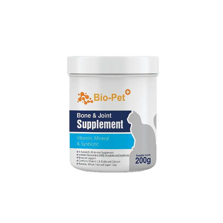 مکمل گربه بایو پت مدل Bone&Joint Supplement وزن 200 گرم