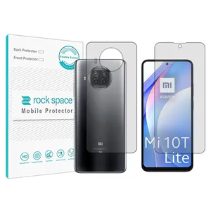 Rockspace transparent screen protector HyGEL model suitable for Xiaomi Mi 10T Lite along with the back of the phone