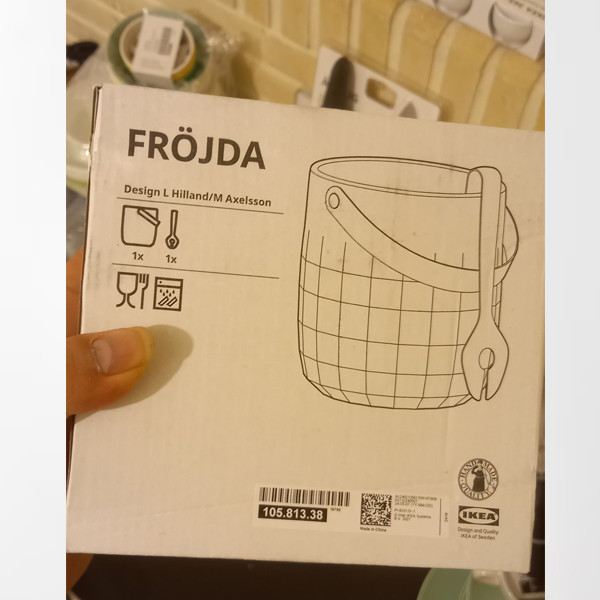 ظرف یخ ایکیا مدل FROJDA به همراه انبر