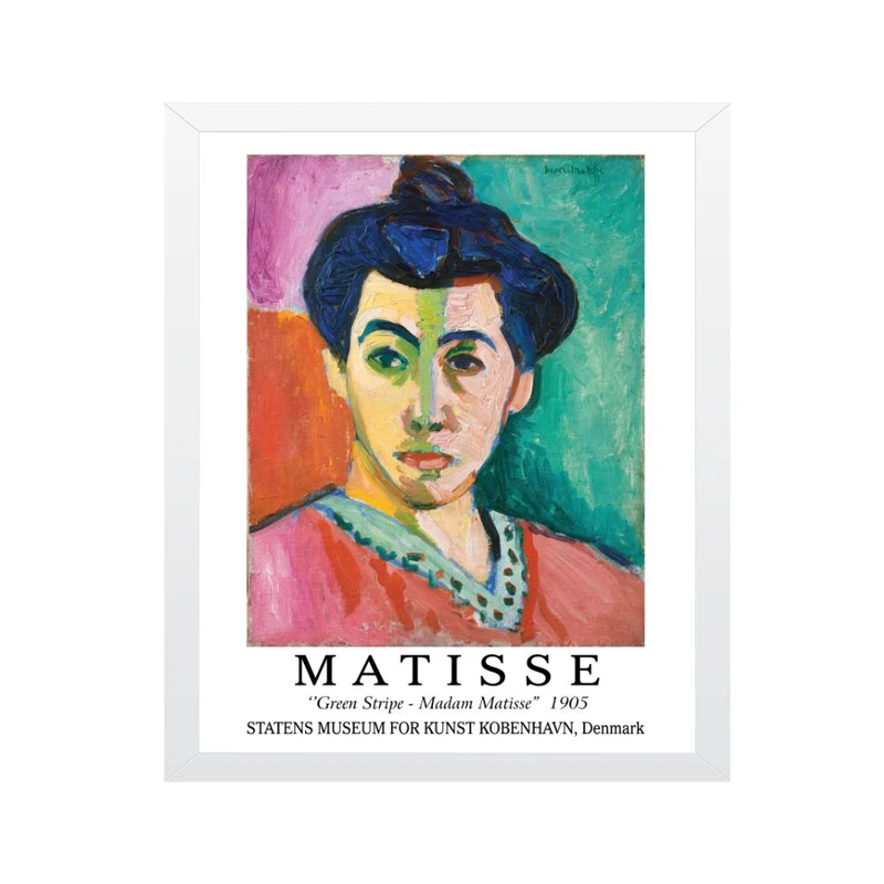 تابلو مدل آثار هنری ماتیس خط سبز خانم ماتیس