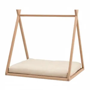 تخت خواب چوبی یک نفره مدل سرخپوستی S1 سایز ۸۰×۱۸۰ سانتی‌متر