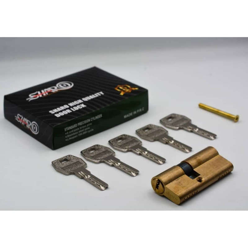 سیلندر قفل شارو مدل 70mm brass