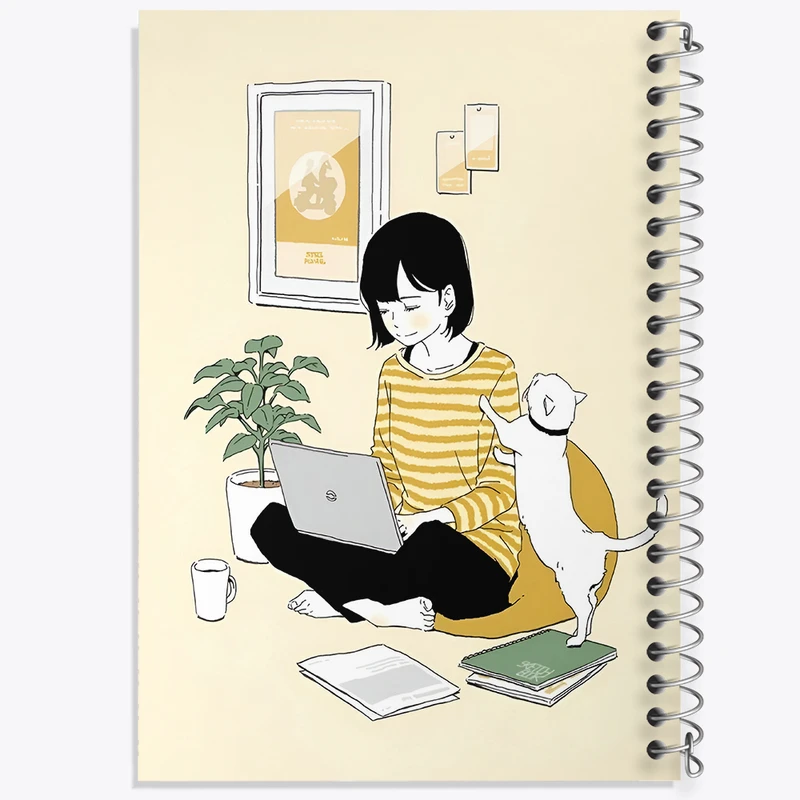 دفتر مشق 100 برگ خندالو طرح دخترانه کد N5650