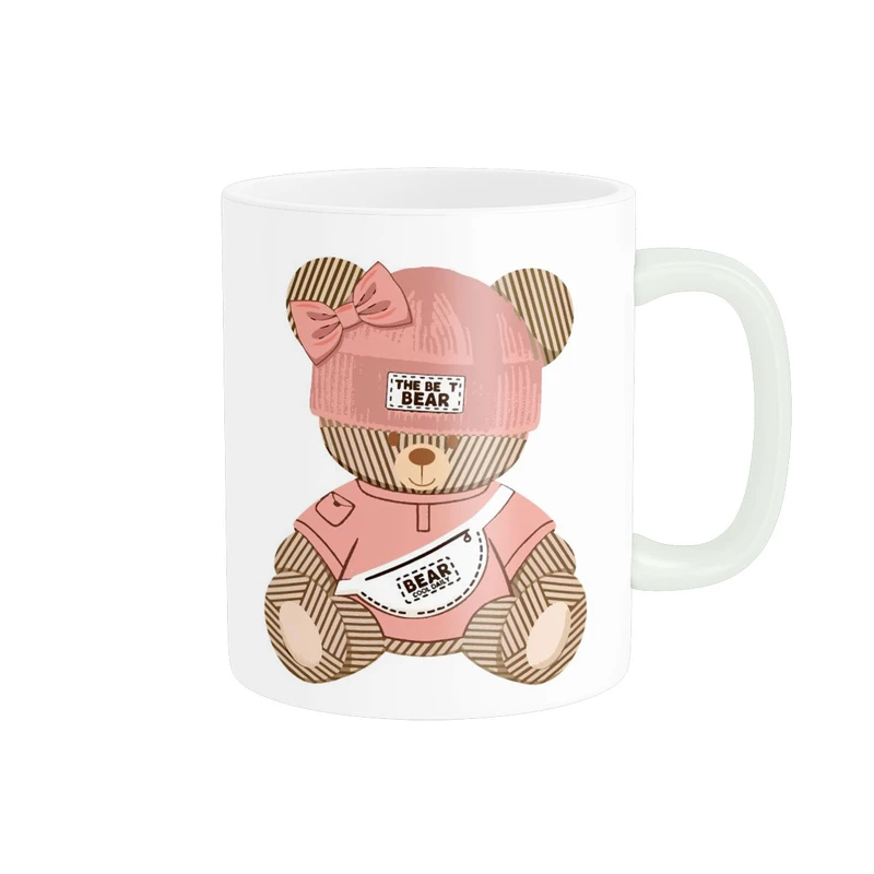 ماگ پاد آفرین مدل خرس تدی کیوت عروسکی کد 2570