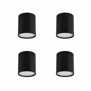 چراغ سقفی 15وات مدل استوانه روکار SMD بسته 4 عددی