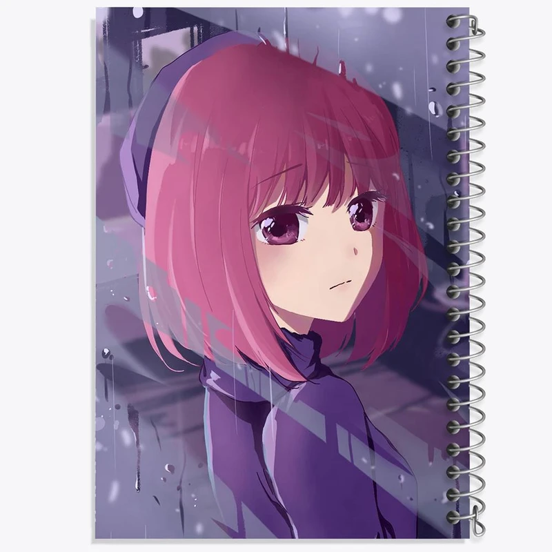 دفتر ژورنال نویسی 50 برگ خندالو مدل نقطه ای طرح کانا آریما انیمه اوشی نو کو ستاره من Oshi No Ko کد 27478