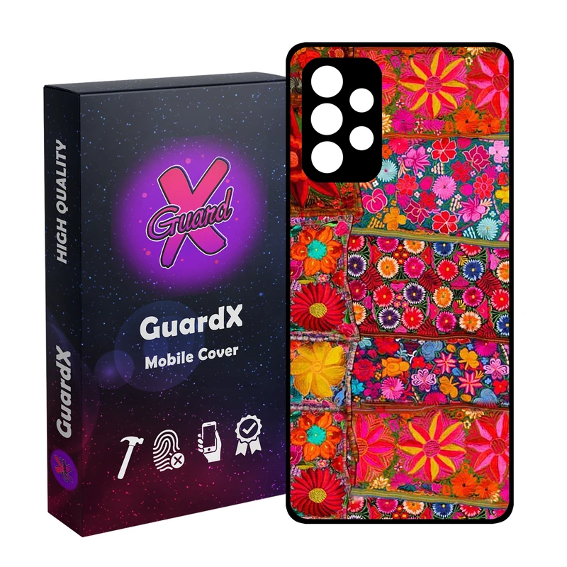 کاور گارد ایکس طرح رنگی مدل Glass10403 مناسب برای گوشی موبایل سامسونگ Galaxy A32 4G