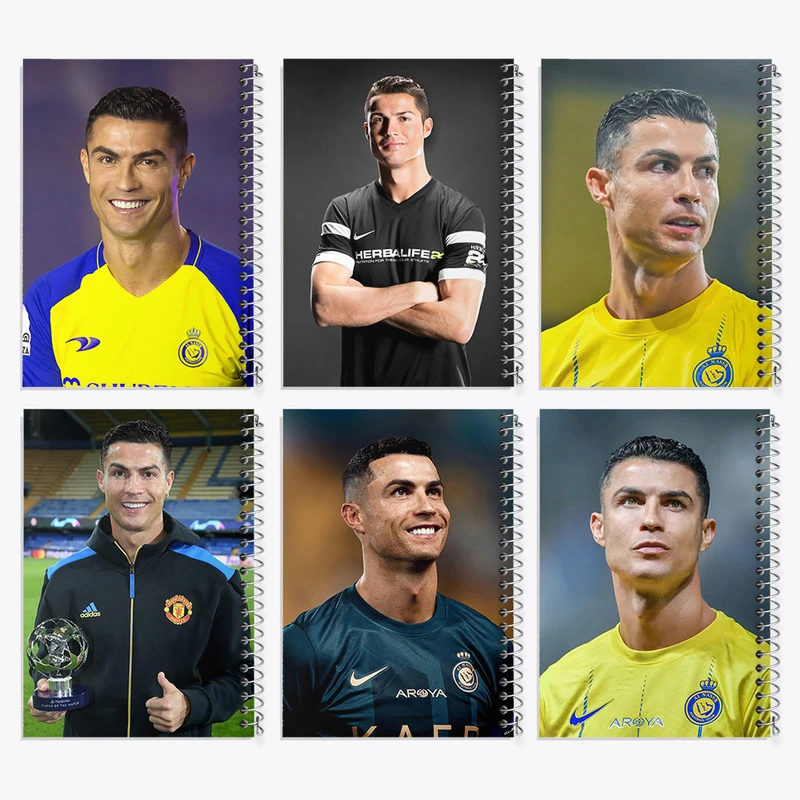 دفتر نقاشی 50 برگ خندالو طرح کریستیانو رونالدو کد 332 مجموعه 6 عددی