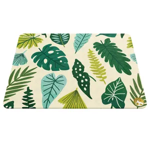 Hoomero Flowers and leaves A5812 Mousepad