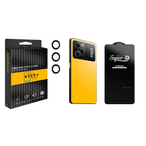 محافظ لنز دوربین دلپی مدل Gorilla مناسب برای گوشی موبایل شیائومی  Poco X5 Pro به همراه محافظ صفحه نمایش